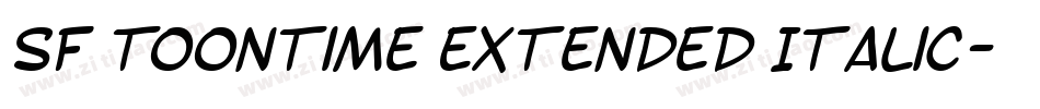 SF Toontime Extended Italic字体转换